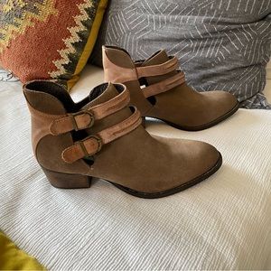 Steve Madden Rustic Style Leather Booties. Discontinued. Never worn. Size 10.